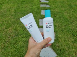 리더스코스메틱 리더스 카밍 바이오틱스 #1등 진정 기획세트 [에센스 워터150ml + 크림 마스크80ml] — 5점을 준 리뷰어가 2022년 8월 올린 사용 사진