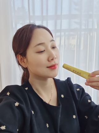목 넘김이 편한 곡물발효효소 웰테므 효소라인 — 5점을 준 리뷰어가 2023년 1월 올린 사용 사진