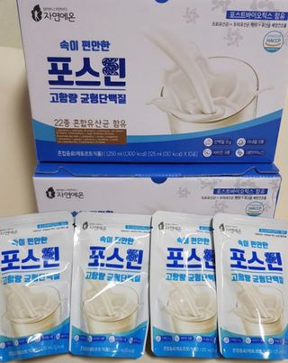 자연에온 마시는 프로틴 고함량 균형단백질 음료 포스틴 125ml 10개입 1BOX — 5점을 준 리뷰어가 2021년 5월 올린 사용 사진