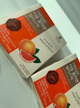 자연에온 가득담은 자몽 콜라겐 젤리스틱 2BOX — 4점을 준 리뷰어가 2021년 1월 올린 사용 사진