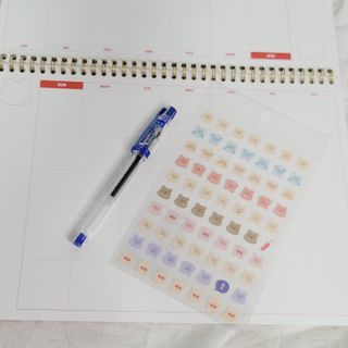 리훈 곰부 체크리스트+ 곰부 리무버블스티커 1장 — 5점을 준 리뷰어가 2021년 5월 올린 사용 사진