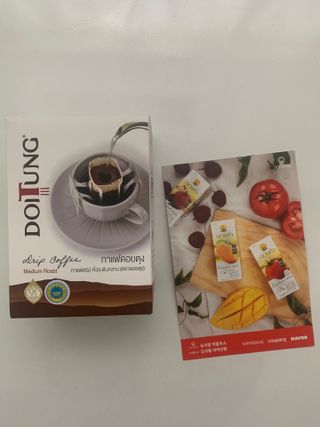 도이퉁 드립백 커피 60g 다크로스트 미디움로스트 — 4점을 준 리뷰어가 2021년 3월 올린 사용 사진