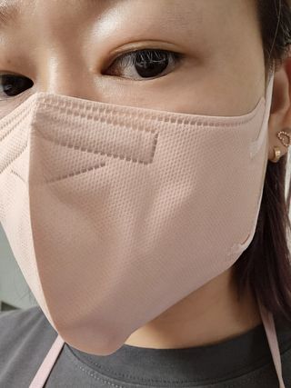 애니가드 셋업메베마스크 (대형 4컬러 + 중형 4컬러) — 5점을 준 리뷰어가 2022년 4월 올린 사용 사진