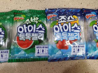 롯데제과 죠스바 아이스 톡톡 젤리 — 5점을 준 리뷰어가 2021년 10월 올린 사용 사진
