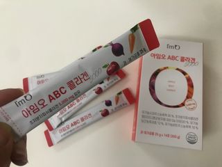 아임오 ABC 콜라겐 젤리 14포 — 5점을 준 리뷰어가 2021년 11월 올린 사용 사진