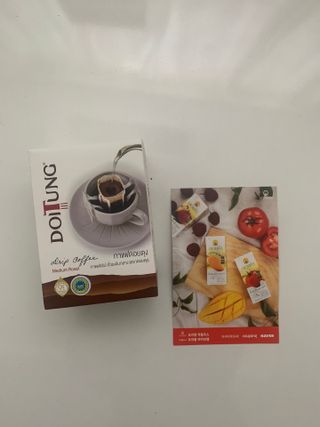 도이퉁 드립백 커피 60g 다크로스트 미디움로스트 — 4점을 준 리뷰어가 2021년 3월 올린 사용 사진