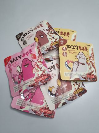 스낵스 와그작후루룩 3종_카카오2봉+아몬드2봉+딸기2봉 (총 6봉) — 5점을 준 리뷰어가 2024년 2월 올린 사용 사진