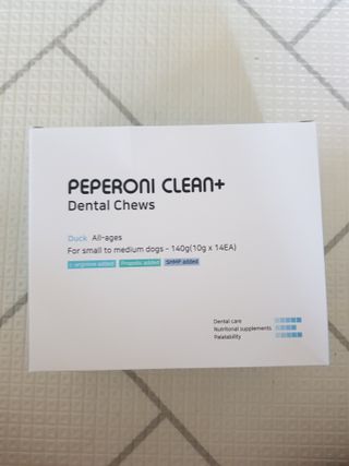 페페로니 클린플러스 덴탈오리껌 10g x 14p — 5점을 준 리뷰어가 2021년 7월 올린 사용 사진
