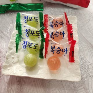 청포도캔디 복숭아캔디 — 5점을 준 리뷰어가 2022년 11월 올린 사용 사진