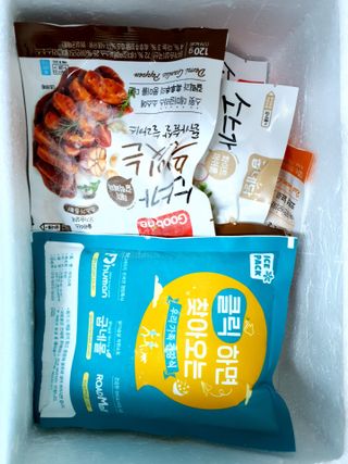 굽네몰 [굽네] 소스가 맛있는 닭가슴살 슬라이스 4종 — 5점을 준 리뷰어가 2021년 4월 올린 사용 사진
