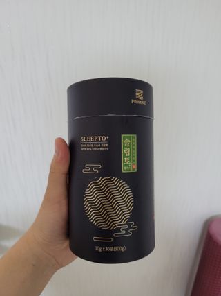 프리마인 자체 기업부설 연구소에서 찾아낸 건강한 수면의 비밀.  슬립토 플러스 30포 — 5점을 준 리뷰어가 2022년 6월 올린 사용 사진
