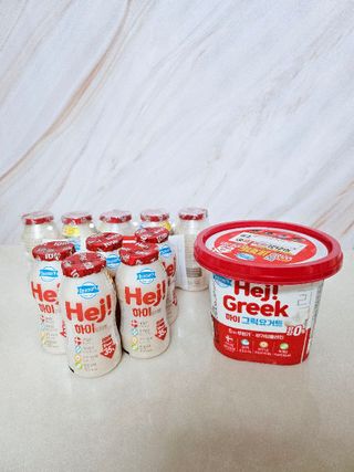 덴마크 프리 [하이(Hej!)]  패키지(요구르트, 그릭요거트) — 5점을 준 리뷰어가 2025년 8월 올린 사용 사진