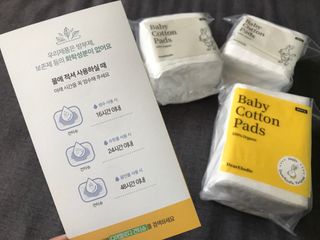 디어엘로디 프리미엄 유기농 베이비 솜티슈 40매 3 + 1 PACK — 5점을 준 리뷰어가 2021년 2월 올린 사용 사진