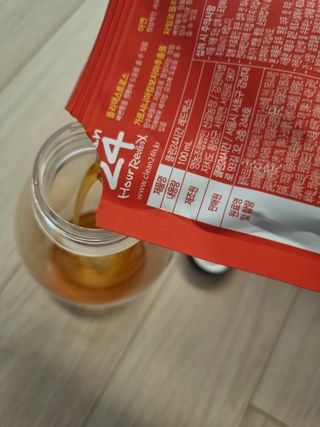 클린24시간 레드박스 1BOX(5포) + 전용보틀(500ml) — 5점을 준 리뷰어가 2024년 1월 올린 사용 사진