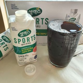 셀렉스스포츠 셀렉스 스포츠 웨이 프로틴 복숭아_ 330ml x 12팩 — 5점을 준 리뷰어가 2021년 3월 올린 사용 사진
