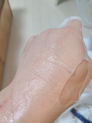 체르엠 그린 케비어 더블워터 마스크팩 5매입  2팩 — 5점을 준 리뷰어가 2021년 11월 올린 사용 사진