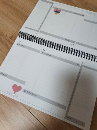 리훈 차일드라이크 워킹스마일 초등학생 스터디 플래너 — 5점을 준 리뷰어가 2022년 3월 올린 사용 사진