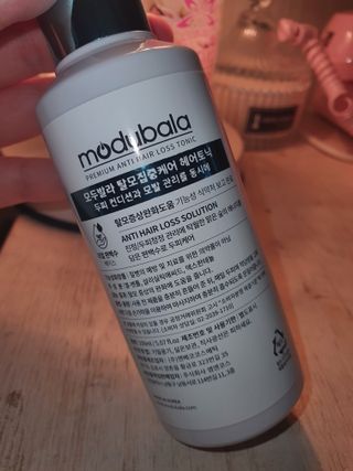 모두발라 탈모집중케어 헤어토닉 — 5점을 준 리뷰어가 2021년 12월 올린 사용 사진
