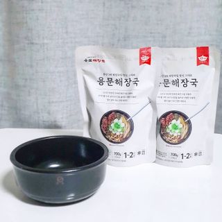 요리반상회 용문해장국 2팩 + 뚝배기 1개 — 3점을 준 리뷰어가 2021년 3월 올린 사용 사진