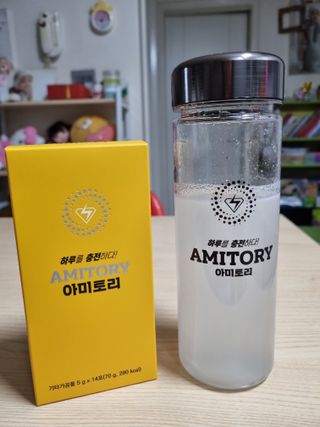 주식회사 씨크릿비에프랩 마시는 아미노산 아미토리 열대과일맛 14포 [1포, 5g / 보틀증정] — 5점을 준 리뷰어가 2023년 2월 올린 사용 사진