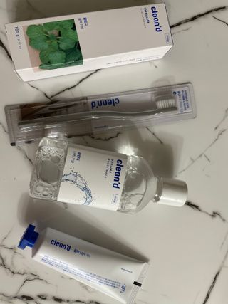주식회사 클린디 [클린디]🌿민트향으로 상쾌하게, 단짝가글 + 맞춤 칫솔 + 치약 세트🦷 — 5점을 준 리뷰어가 2022년 1월 올린 사용 사진