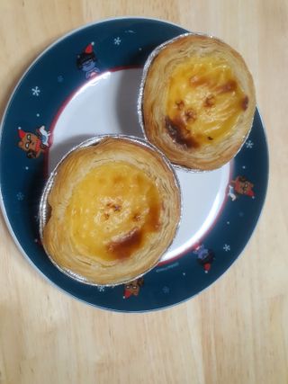 디앙뜨 포르투갈 에그타르트 오리지널 맛+패션후르츠+초콜릿타르트 맛 중 택1 — 3.5점을 준 리뷰어가 2021년 8월 올린 사용 사진