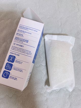 제이제이바이오 허브마사지바 올인원 알약비누 — 4점을 준 리뷰어가 2022년 3월 올린 사용 사진