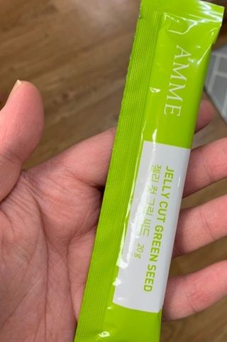 아므_이너뷰티 아므 젤리 컷 그린 씨드 10개입 — 5점을 준 리뷰어가 2021년 3월 올린 사용 사진