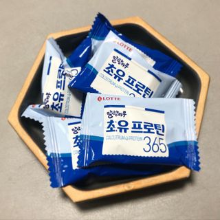 롯데제과 말랑카우 초유프로틴365 — 4.5점을 준 리뷰어가 2021년 9월 올린 사용 사진