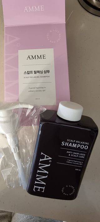 아므 스칼프 릴렉싱 샴푸 — 5점을 준 리뷰어가 2021년 4월 올린 사용 사진