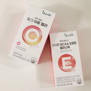 인디닥터 면역 생생 핑크 이뮨 젤리 + 타이탄 BCAA 프로틴 젤리스틱 — 5점을 준 리뷰어가 2022년 3월 올린 사용 사진