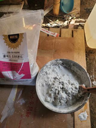 [신흥산업] 붙이는 벽돌 황토 파벽돌 230mm 45장,  욕실 인테리어 실내장식 셀프인테리어 — 5점을 준 리뷰어가 2023년 5월 올린 사용 사진