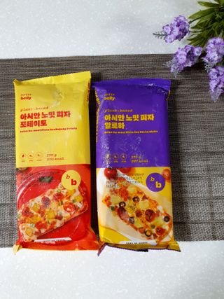 브라잇벨리 비건피자 [노밋피자알로하 & 노밋피자포테이토] 2가지맛 — 3점을 준 리뷰어가 2022년 7월 올린 사용 사진