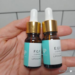 랑팡 EGF+FGF 10ppm 리포좀 앰플 원액 10ml — 5점을 준 리뷰어가 2021년 10월 올린 사용 사진