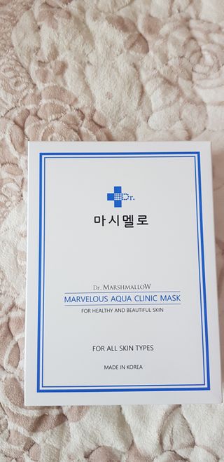 닥터마시멜로 닥터마스멜로 마블러스 아쿠아 클리닉 마스크 — 5점을 준 리뷰어가 2021년 2월 올린 사용 사진