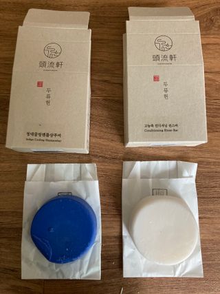 두류헌 샴푸바+컨디셔닝 린스바 머리가꿈세트 — 4.5점을 준 리뷰어가 2022년 5월 올린 사용 사진