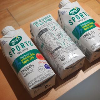 셀렉스스포츠 셀렉스 스포츠 웨이 프로틴 복숭아_ 330ml x 12팩 — 5점을 준 리뷰어가 2021년 10월 올린 사용 사진