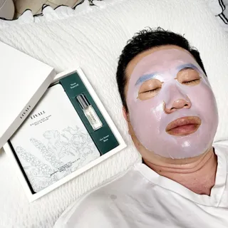 리브얼 | LIVALL 바이오셀룰로오스 마스크 레스트 앤 글로우 33ml  x 3개입 — 5점을 준 리뷰어가 2022년 6월 올린 사용 사진