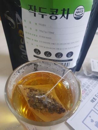 산그리메 작두콩차 — 5점을 준 리뷰어가 2021년 4월 올린 사용 사진