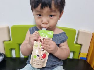 [몸엔용] 우리 아이 건강간식, 달콤한 녹용곤약젤리 디어팡 4종 — 5점을 준 리뷰어가 2021년 8월 올린 사용 사진