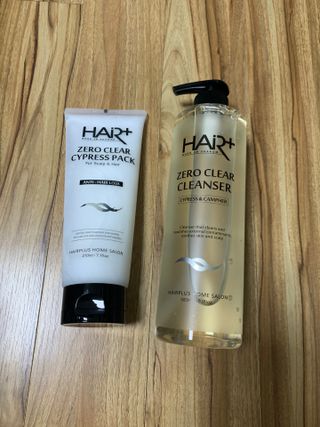 헤어플러스 제로클리어 샴푸 500ml, 두피팩 210ml 2종SET — 4.5점을 준 리뷰어가 2021년 3월 올린 사용 사진