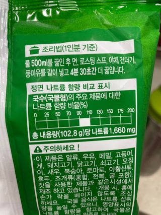 [풀무원] 자연은맛있다 정면, 백면, 홍면  세트 — 5점을 준 리뷰어가 2021년 4월 올린 사용 사진