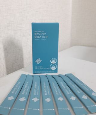 클린24시간 슬림앤유산균 1박스 (3.5g X 15포) — 5점을 준 리뷰어가 2022년 8월 올린 사용 사진