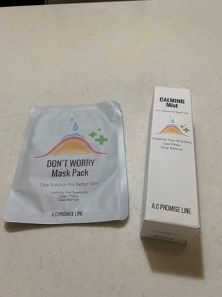 A.C PROMISE LINE 임상시험회사에서 제대로 만든, 민감성피부를 위한 트러블 기초라인 — 5점을 준 리뷰어가 2023년 8월 올린 사용 사진