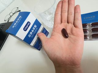 뉴트리션팩토리 비타프렙 오큐슈프림 루테인 오메가3 1050mg — 5점을 준 리뷰어가 2021년 7월 올린 사용 사진