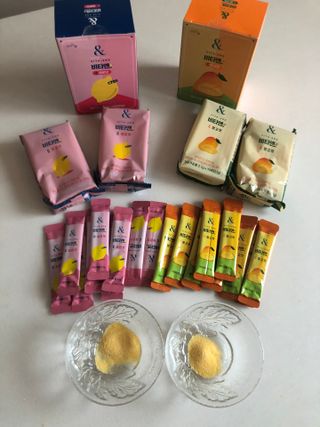 비타앤C 레몬맛, 망고맛 — 5점을 준 리뷰어가 2021년 4월 올린 사용 사진