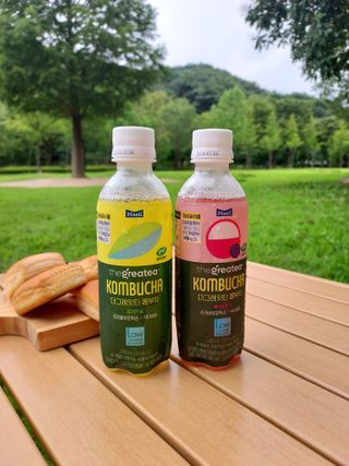 더그레잇티 콤부차 [매일유업] 더그레잇티 44kcal 콤부차 300ml *12개입 (오리지널 6개+베리리치 6개) — 4점을 준 리뷰어가 2023년 7월 올린 사용 사진