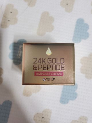 아이앤립 / EYENLIP 아이앤립 24K 골드 N 펩타이드 앰플 크림 — 5점을 준 리뷰어가 2021년 5월 올린 사용 사진