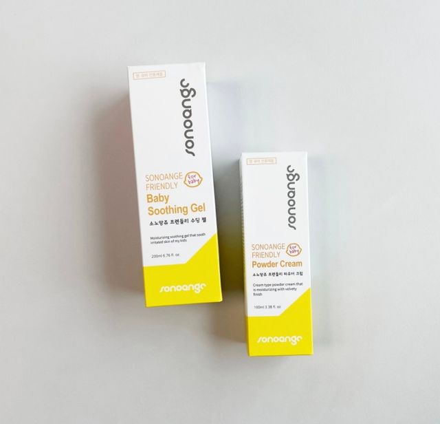 소노앙쥬 프렌들리 수딩젤(200ml) + 파우더크림(100ml) 리뷰 사진