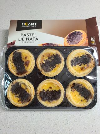 디앙뜨 포르투갈 에그타르트 오리지널 맛+패션후르츠+초콜릿타르트 맛 중 택1 — 5점을 준 리뷰어가 2021년 8월 올린 사용 사진